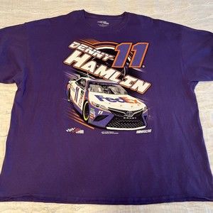 NASCAR Denny Hamlin T-Shirt Joe Gibbs Racing Fedex #11 Men's Sz 3XL